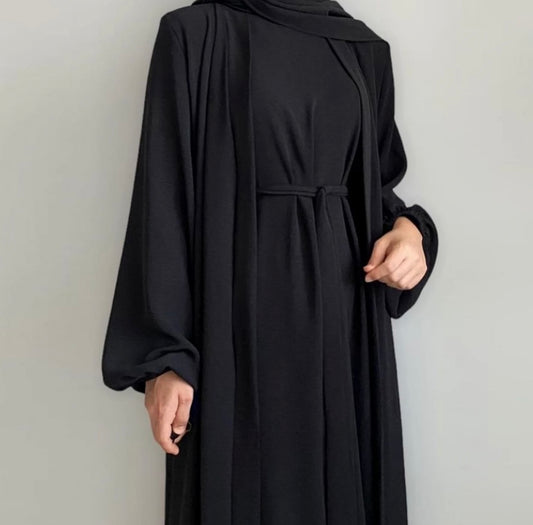 The Dalia Abaya Set - Black