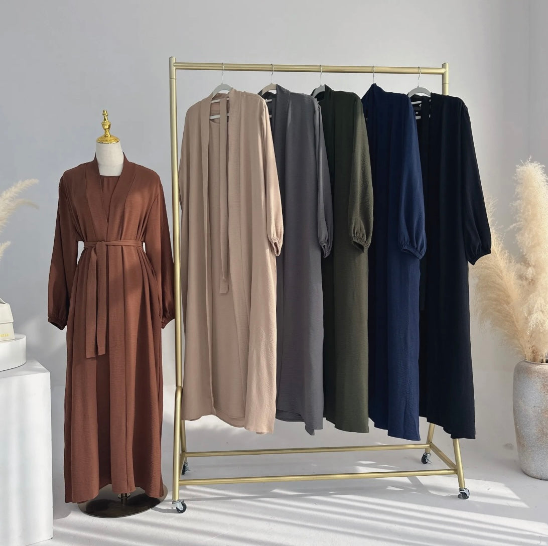 The Dalia Abaya Set - Coffee