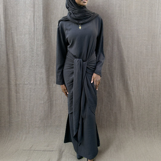 The Hana Wrap Dress - Black